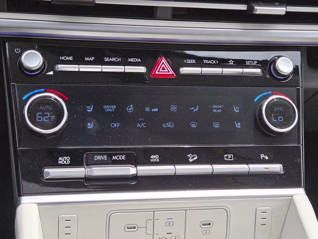 2026 Serenity White Hyundai Santa Fe Hybrid Calligraphy AWD SUV