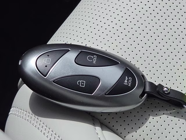 2026 Serenity White Hyundai Santa Fe Hybrid Calligraphy AWD SUV