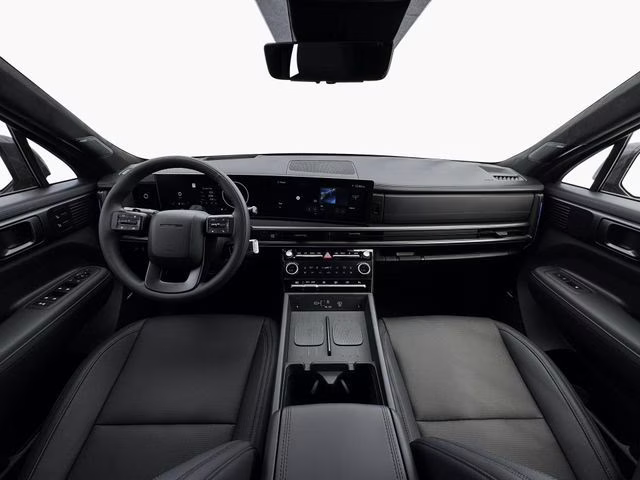 2026 Serenity White Hyundai Santa Fe Hybrid Calligraphy AWD SUV
