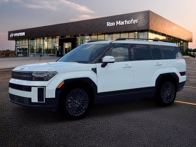 2026 Serenity White Hyundai Santa Fe Hybrid Calligraphy AWD SUV