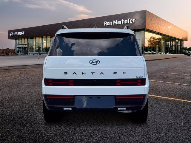 2026 Serenity White Hyundai Santa Fe Hybrid Calligraphy AWD SUV