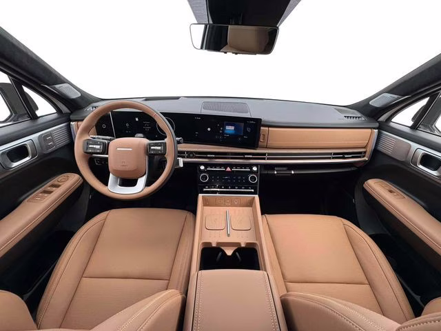 2026 Serenity White Hyundai Santa Fe Calligraphy AWD SUV