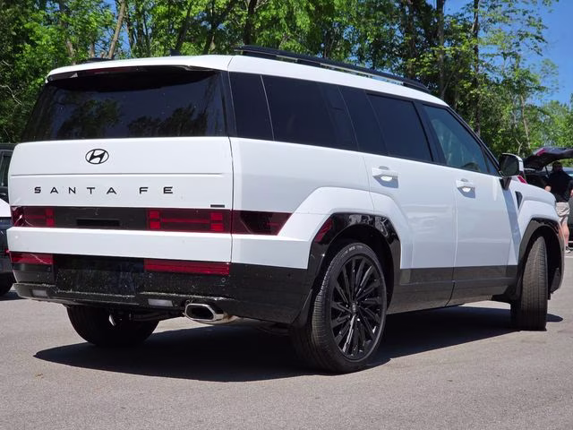 2026 Serenity White Hyundai Santa Fe Calligraphy AWD SUV