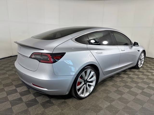 2018 Silver Tesla Model 3 Performance AWD Sedan