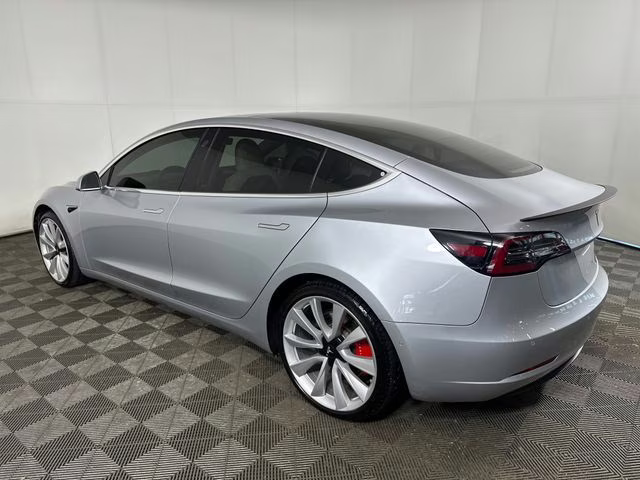 2018 Silver Tesla Model 3 Performance AWD Sedan