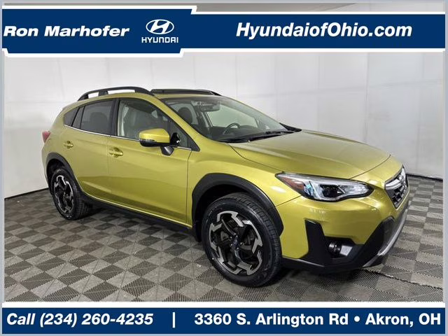 2021 Yellow Subaru Crosstrek Limited AWD SUV