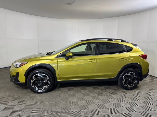 2021 Yellow Subaru Crosstrek Limited AWD SUV