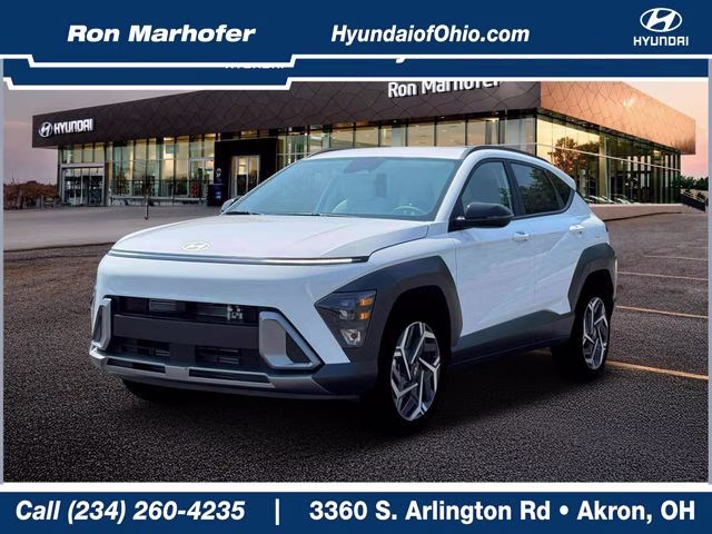 2026 Atlas White Hyundai Kona SEL Premium AWD SUV