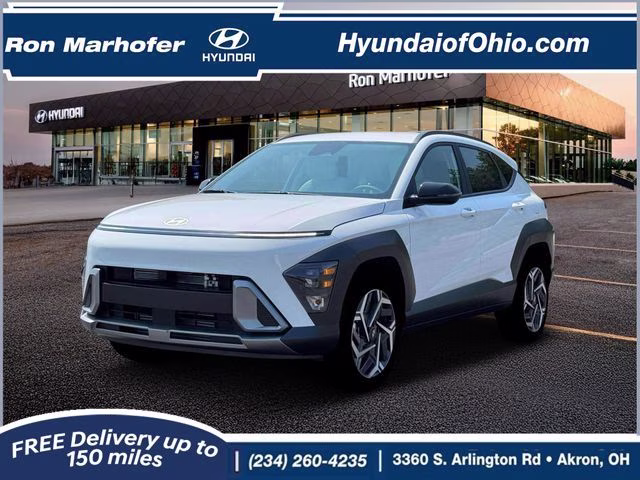 2026 Atlas White Hyundai Kona SEL Premium AWD SUV