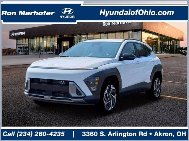 2026 Atlas White Hyundai Kona SEL Premium AWD SUV