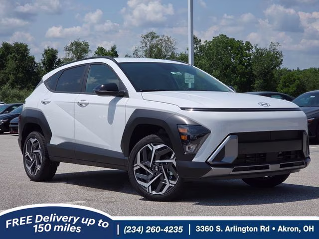2026 Atlas White Hyundai Kona SEL Premium AWD SUV