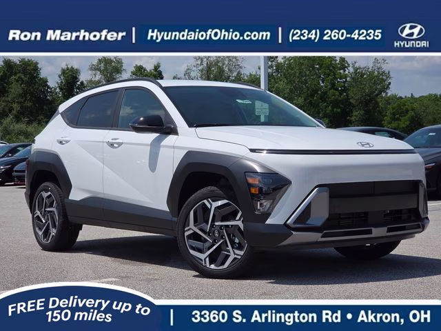 2026 Atlas White Hyundai Kona SEL Premium AWD SUV