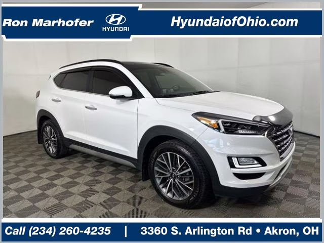 2020 White Hyundai Tucson Ultimate AWD SUV