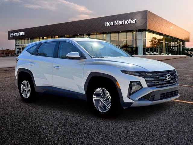 2026 Creamy White Pearl Hyundai Tucson Hybrid Blue AWD SUV
