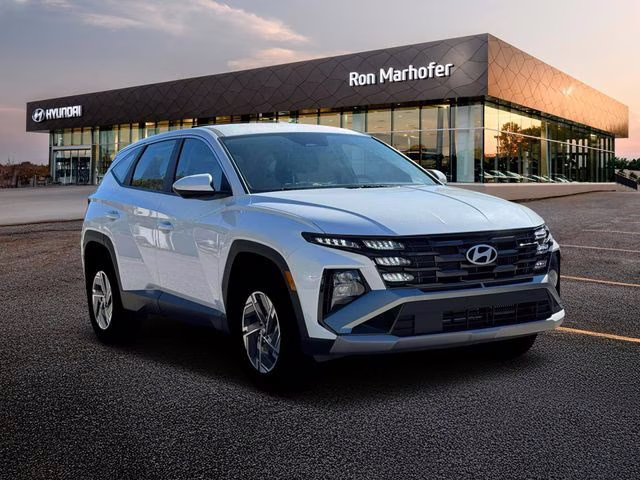 2026 Creamy White Pearl Hyundai Tucson Hybrid Blue AWD SUV