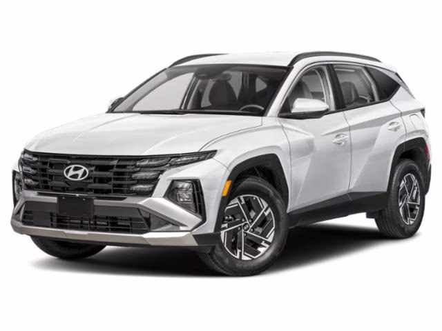 2026 Creamy White Pearl Hyundai Tucson Hybrid Blue AWD SUV