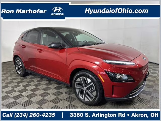 2023 Pulse Red w/Black Roof Hyundai Kona Electric SE FWD SUV