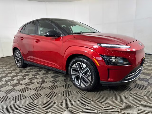 2023 Pulse Red w/Black Roof Hyundai Kona Electric SE FWD SUV