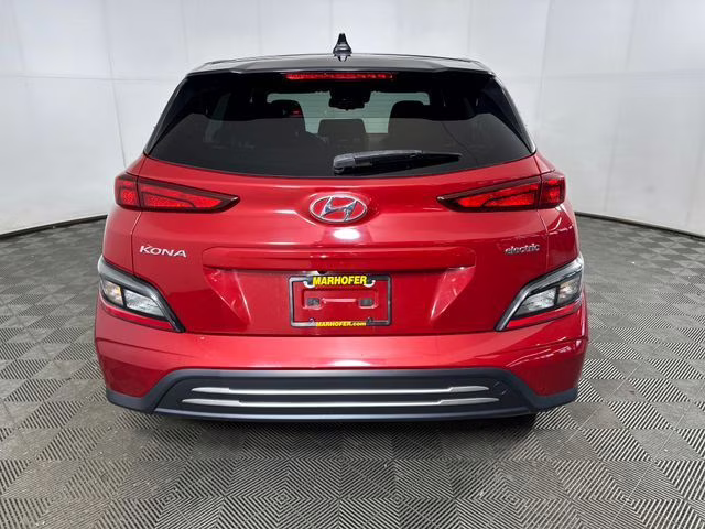 2023 Pulse Red w/Black Roof Hyundai Kona Electric SE FWD SUV