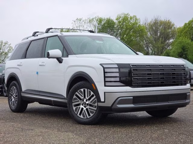 2026 Creamy White Pearl Hyundai Palisade Hybrid SEL Premium AWD SUV