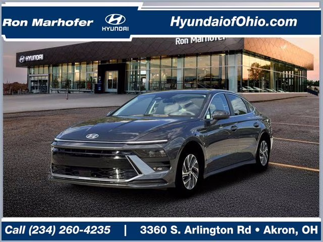 2026 Portofino Gray Hyundai Sonata Hybrid Blue FWD Sedan