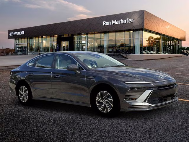 2026 Portofino Gray Hyundai Sonata Hybrid Blue FWD Sedan