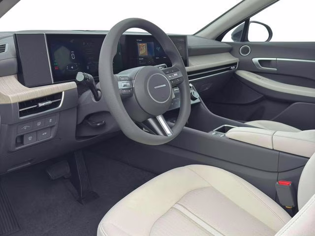 2026 Portofino Gray Hyundai Sonata Hybrid Blue FWD Sedan