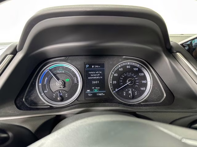 2023 Portofino Gray Hyundai Sonata Hybrid Blue FWD Sedan
