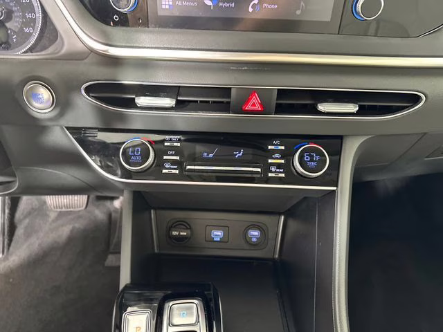 2023 Portofino Gray Hyundai Sonata Hybrid Blue FWD Sedan