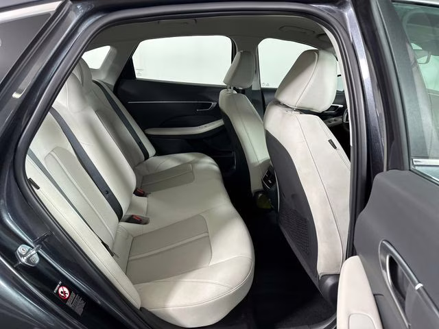 2023 Portofino Gray Hyundai Sonata Hybrid Blue FWD Sedan