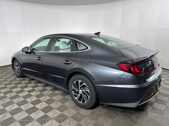 2023 Portofino Gray Hyundai Sonata Hybrid Blue FWD Sedan