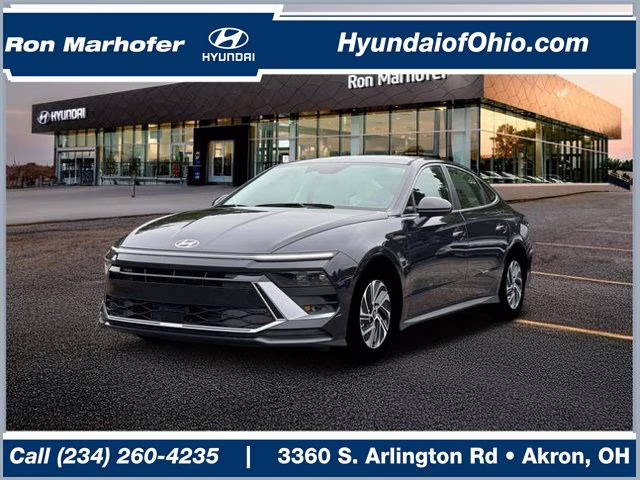 2026 Carbon Blue Hyundai Sonata Hybrid Blue FWD Sedan
