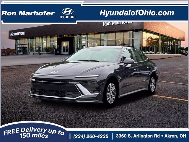 2026 Carbon Blue Hyundai Sonata Hybrid Blue FWD Sedan