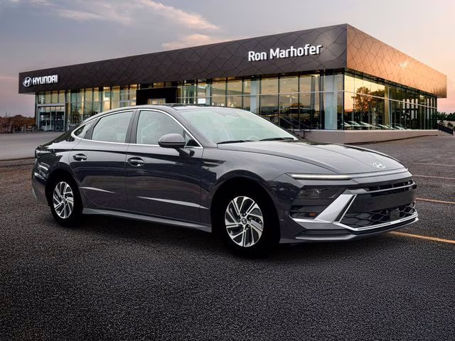 2026 Carbon Blue Hyundai Sonata Hybrid Blue FWD Sedan