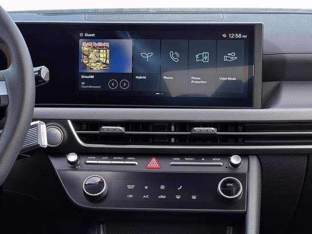 2026 Carbon Blue Hyundai Sonata Hybrid Blue FWD Sedan