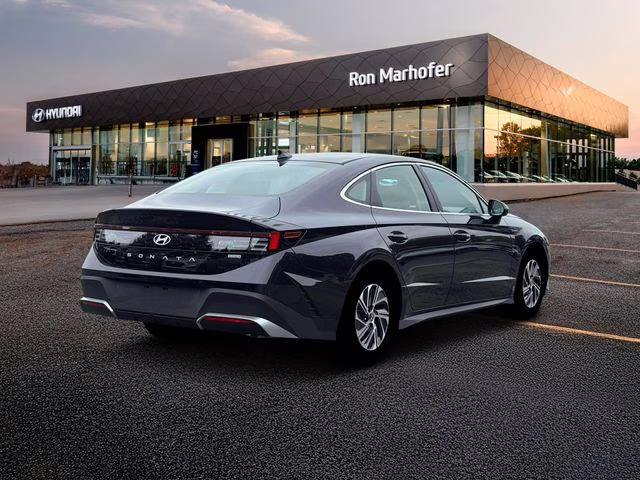 2026 Carbon Blue Hyundai Sonata Hybrid Blue FWD Sedan