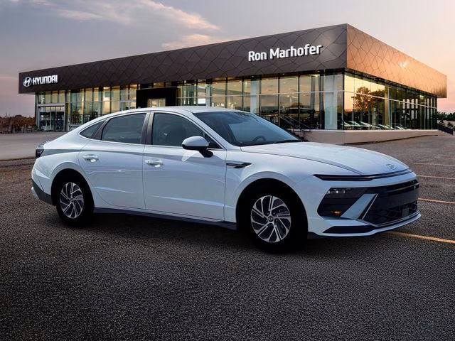 2026 Serenity White Hyundai Sonata Hybrid Blue FWD Sedan