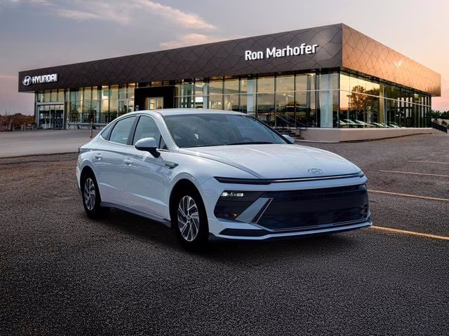 2026 Serenity White Hyundai Sonata Hybrid Blue FWD Sedan