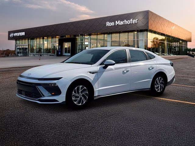 2026 Serenity White Hyundai Sonata Hybrid Blue FWD Sedan