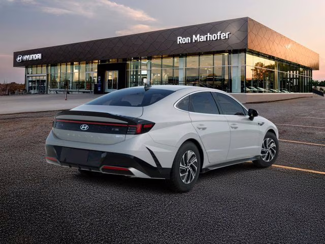 2026 Serenity White Hyundai Sonata Hybrid Blue FWD Sedan
