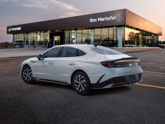 2026 Serenity White Hyundai Sonata Hybrid Blue FWD Sedan
