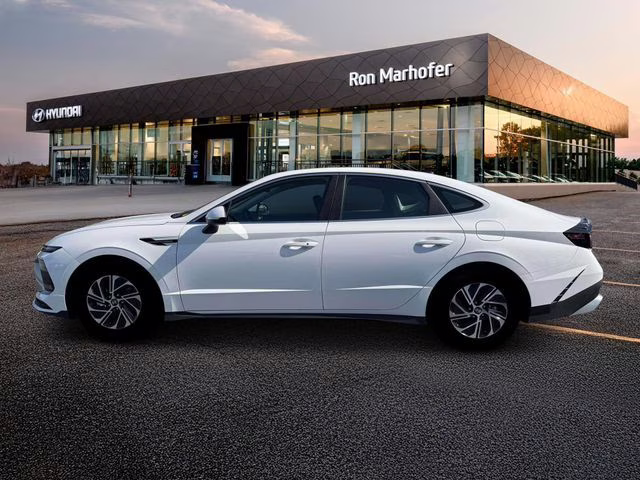 2026 Serenity White Hyundai Sonata Hybrid Blue FWD Sedan