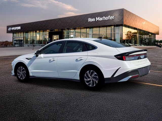 2026 Serenity White Hyundai Sonata Hybrid Blue FWD Sedan