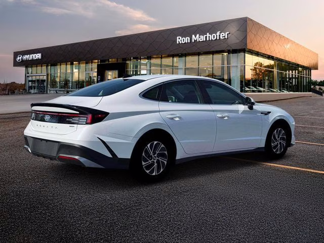 2026 Serenity White Hyundai Sonata Hybrid Blue FWD Sedan
