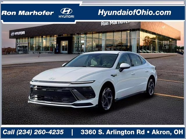 2026 Serenity White Hyundai Sonata SEL Sport AWD Sedan