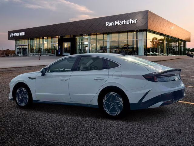 2026 Serenity White Hyundai Sonata SEL Sport AWD Sedan