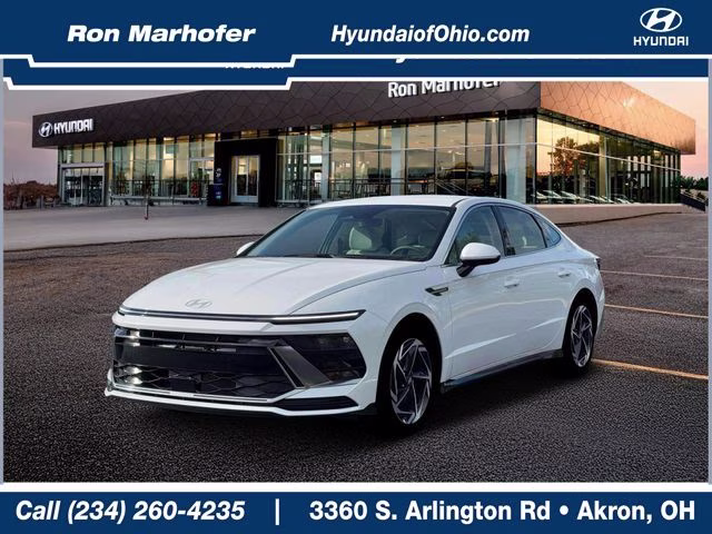 2026 Serenity White Hyundai Sonata SEL Sport FWD Sedan