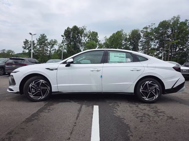2026 Serenity White Hyundai Sonata SEL Sport FWD Sedan