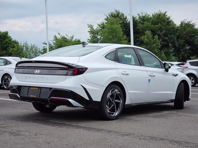 2026 Serenity White Hyundai Sonata SEL Sport FWD Sedan
