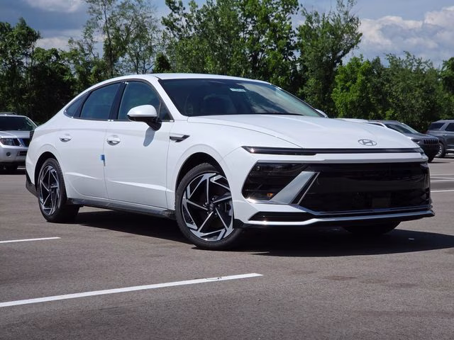 2026 Serenity White Hyundai Sonata SEL Sport FWD Sedan